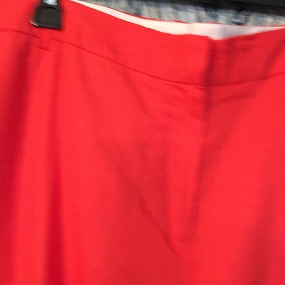 New! TALL Coral Pink silky inner lining Linen wide leg pants - Picture 9 of 12